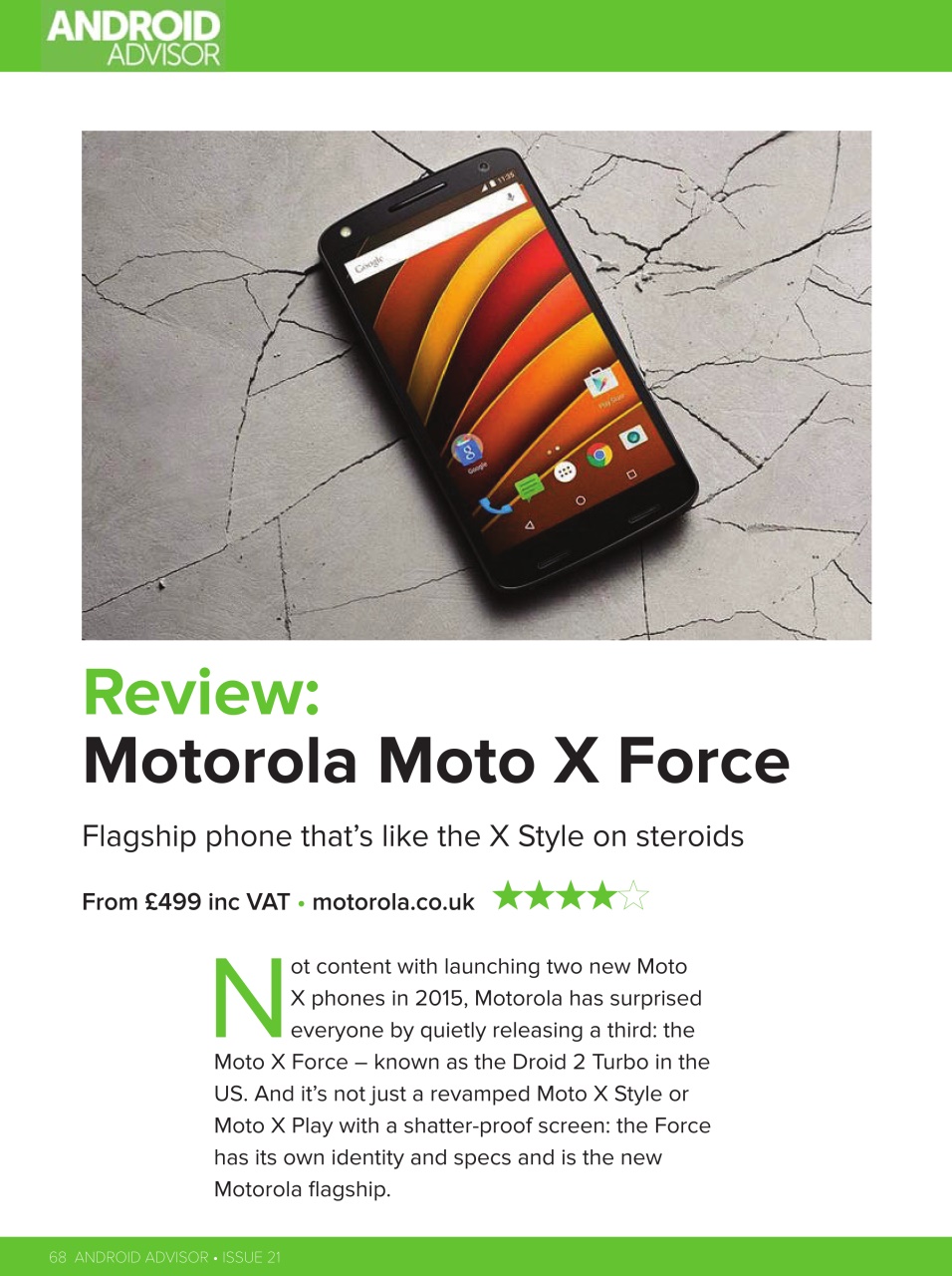 Android Advisor Preview Pages