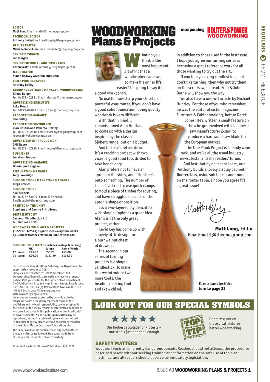Woodworking Crafts Magazine Preview Pages