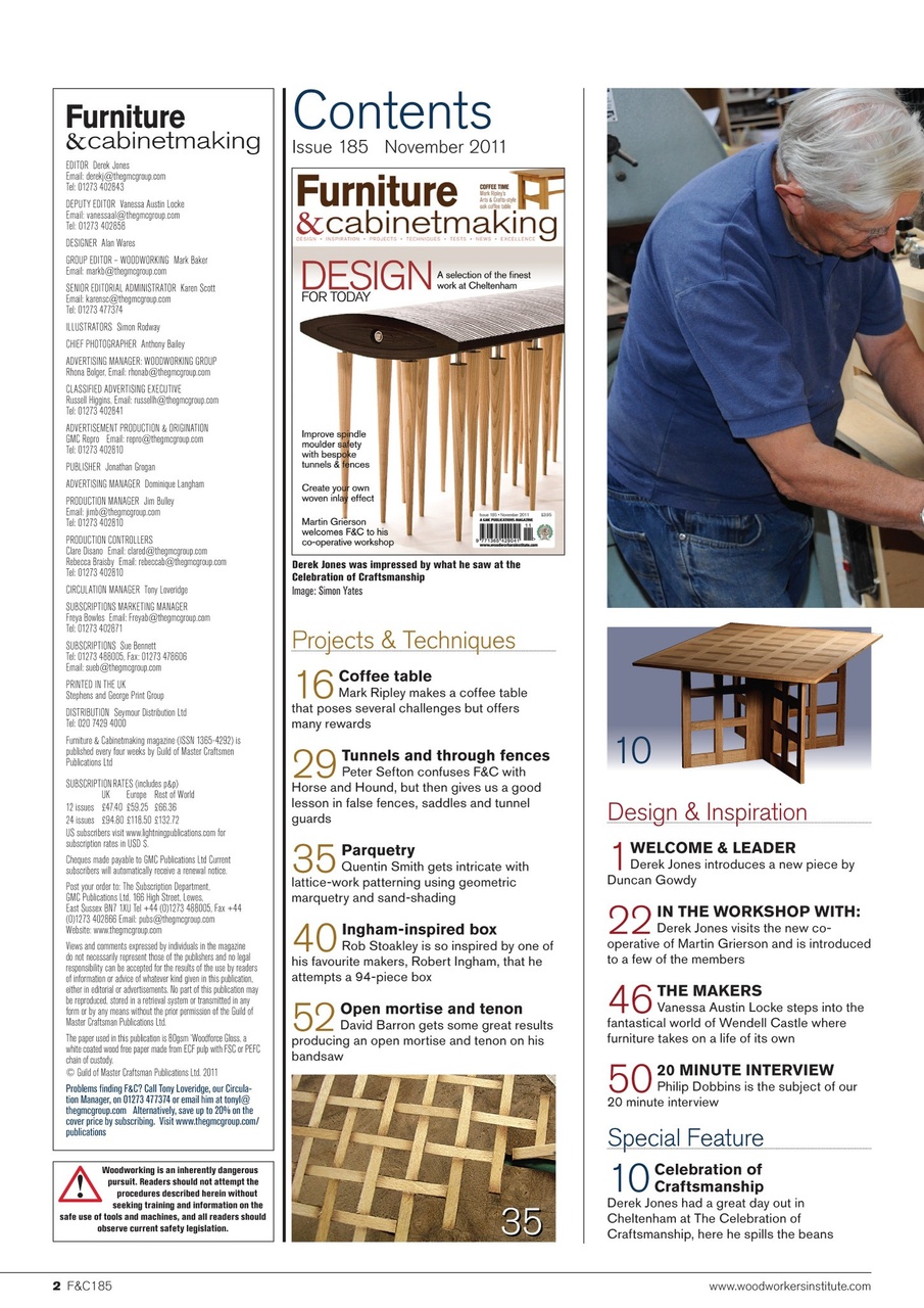 Furniture & Cabinetmaking Preview Pages
