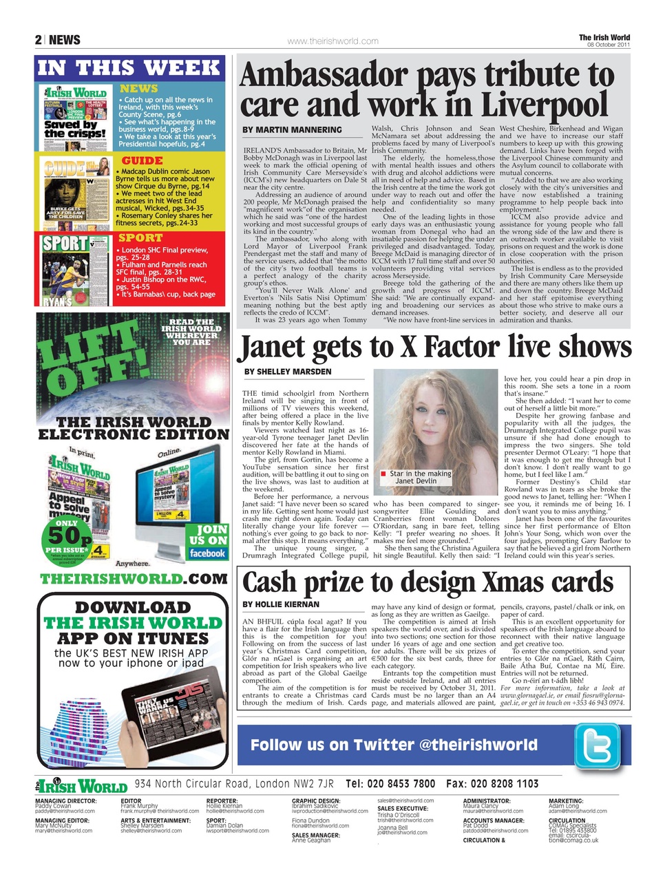 Irish World Preview Pages