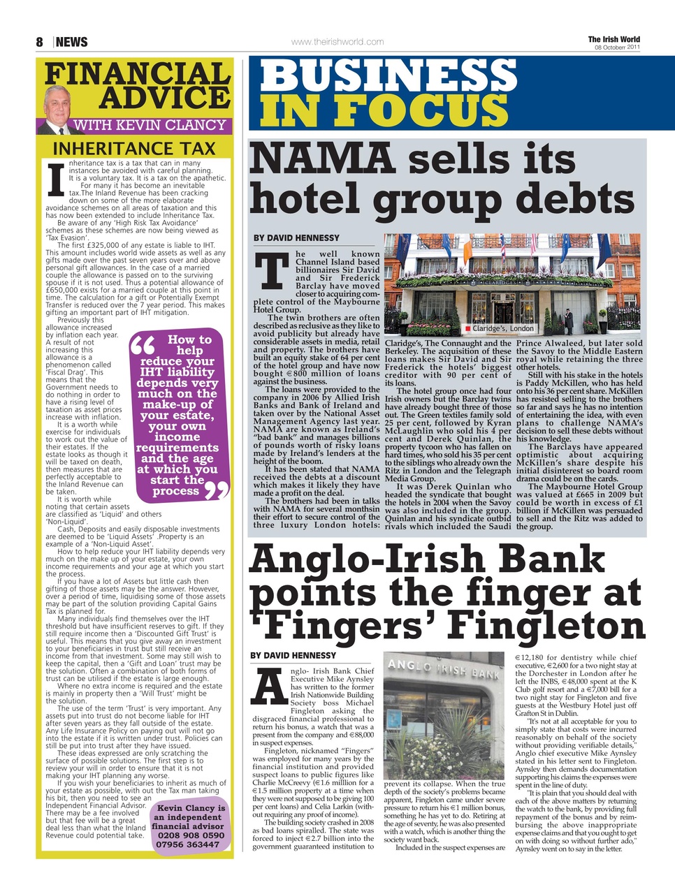 Irish World Preview Pages