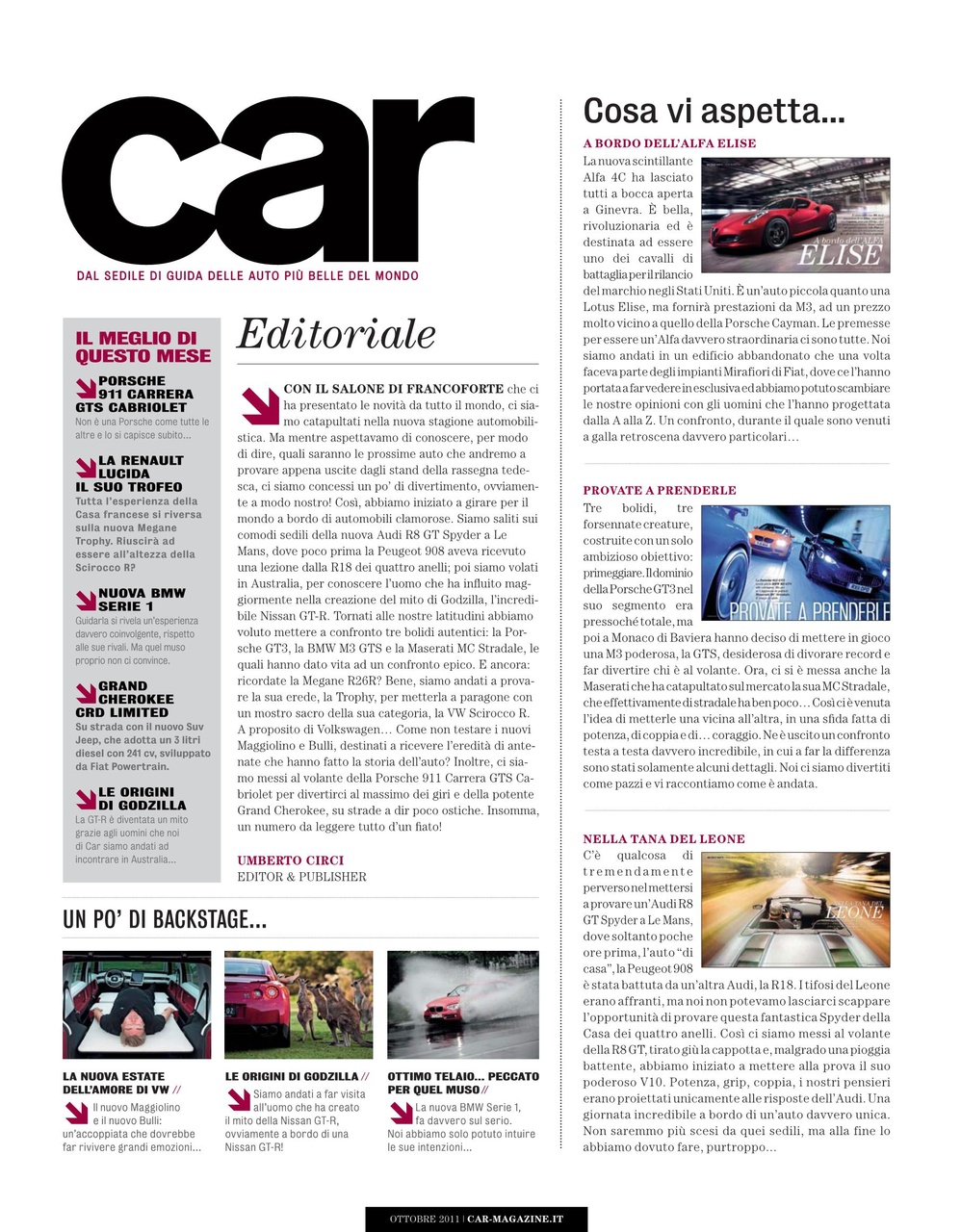 CAR magazine Italia Preview Pages