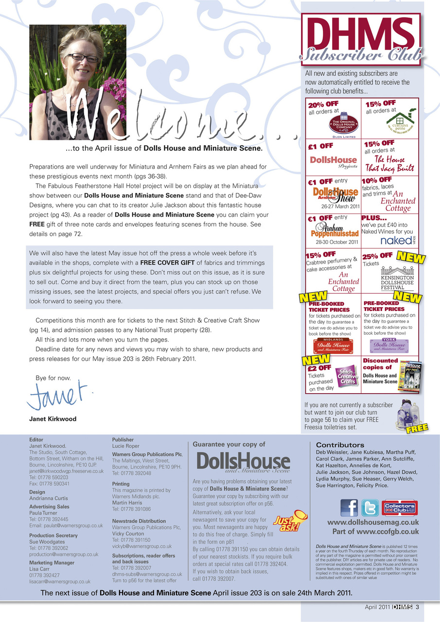 Dolls House and Miniature Scene Preview Pages