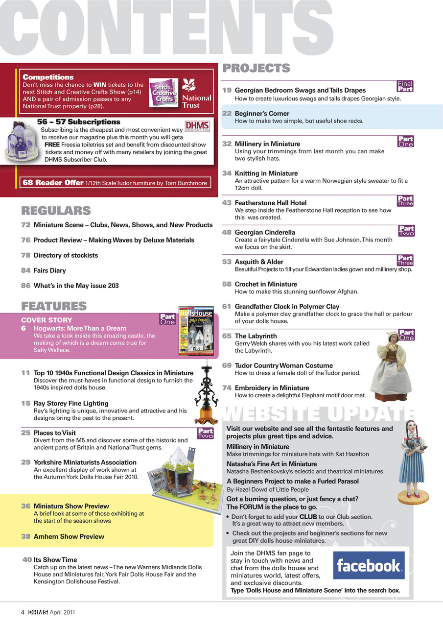 Dolls House and Miniature Scene Preview Pages