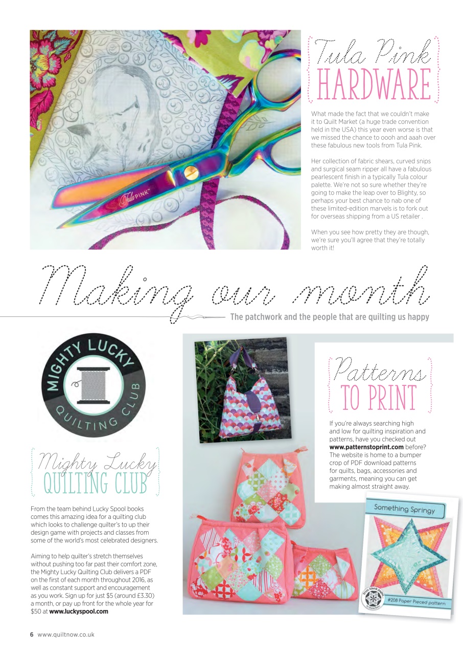 Quilt Now Preview Pages