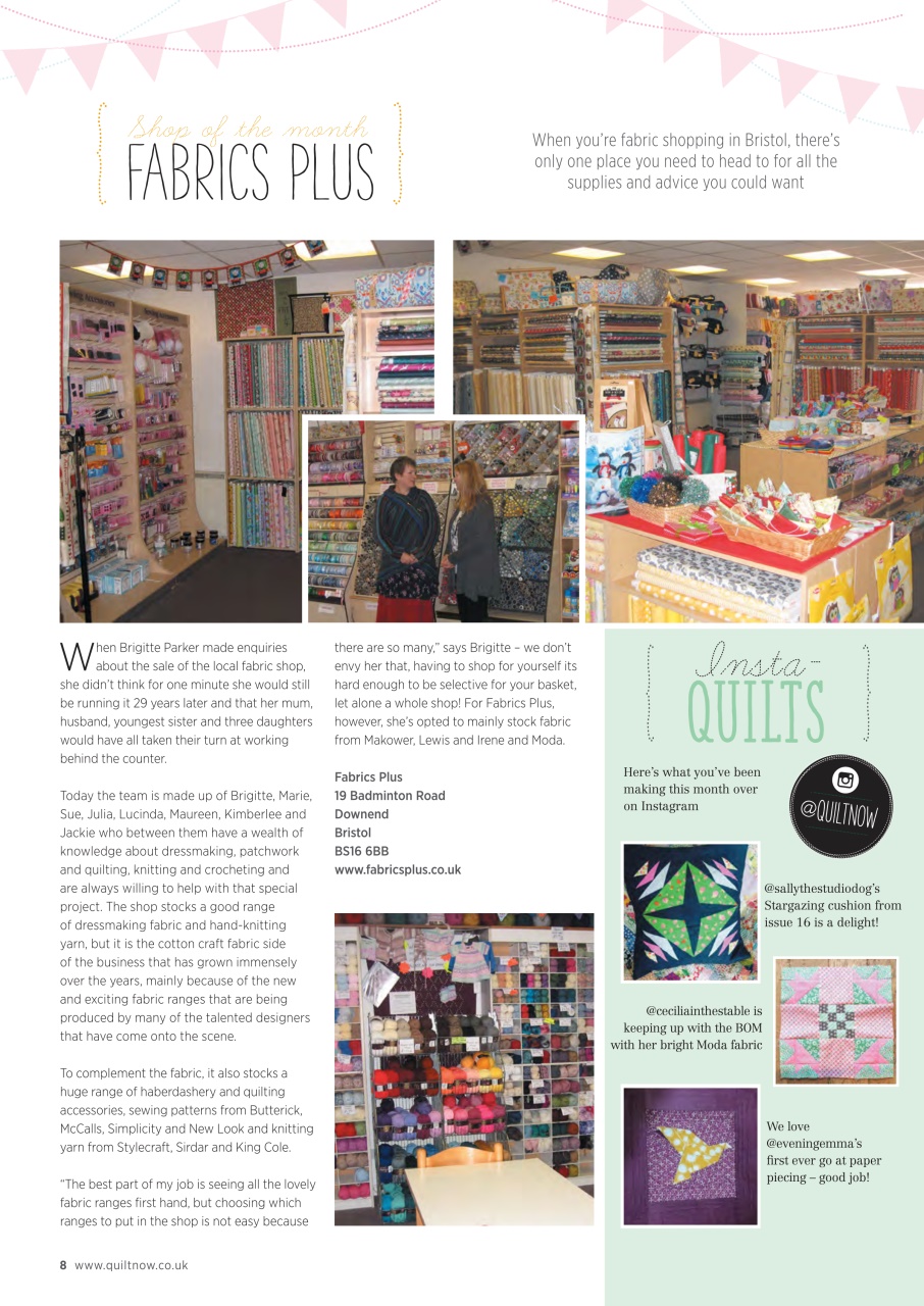 Quilt Now Preview Pages