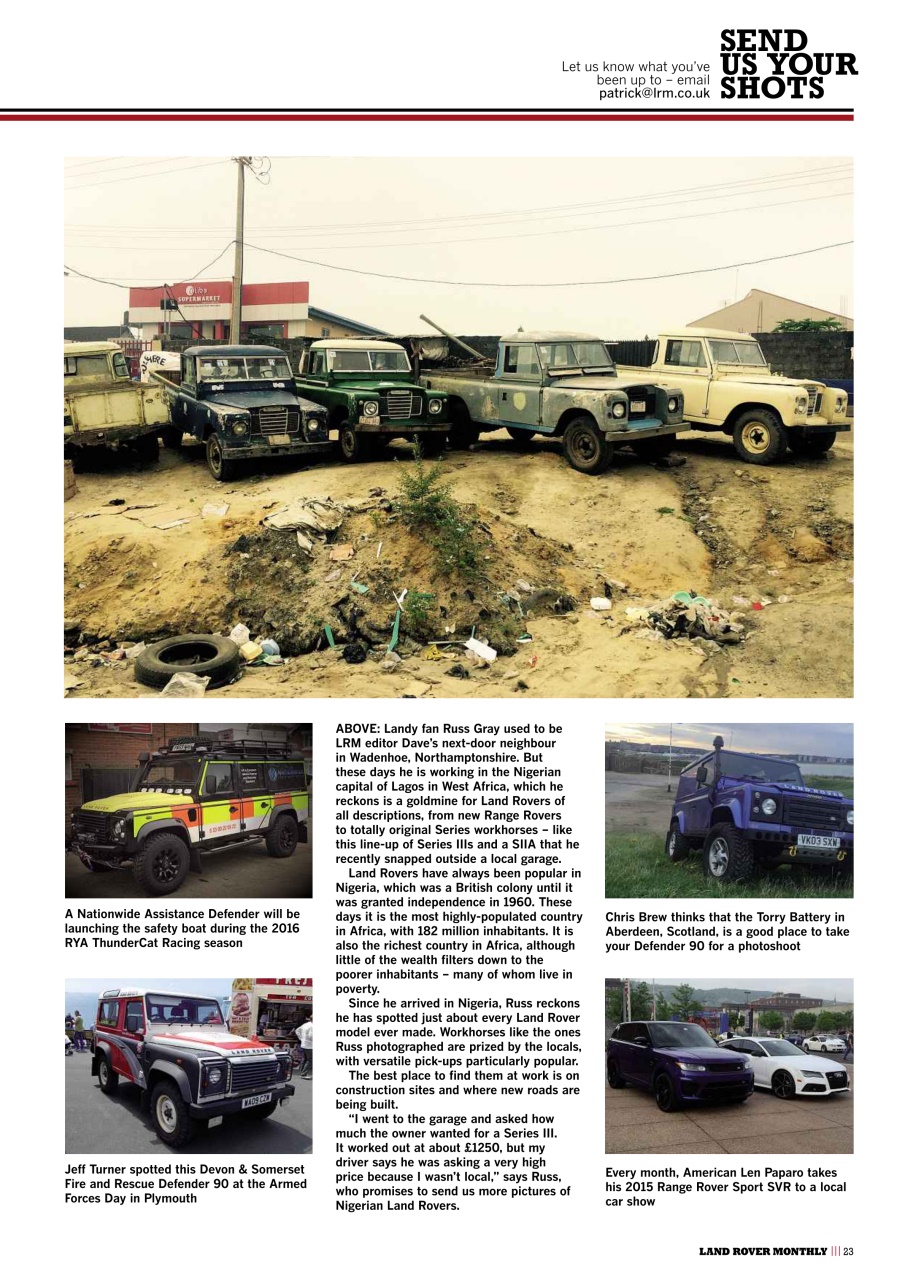 Land Rover Monthly Preview Pages