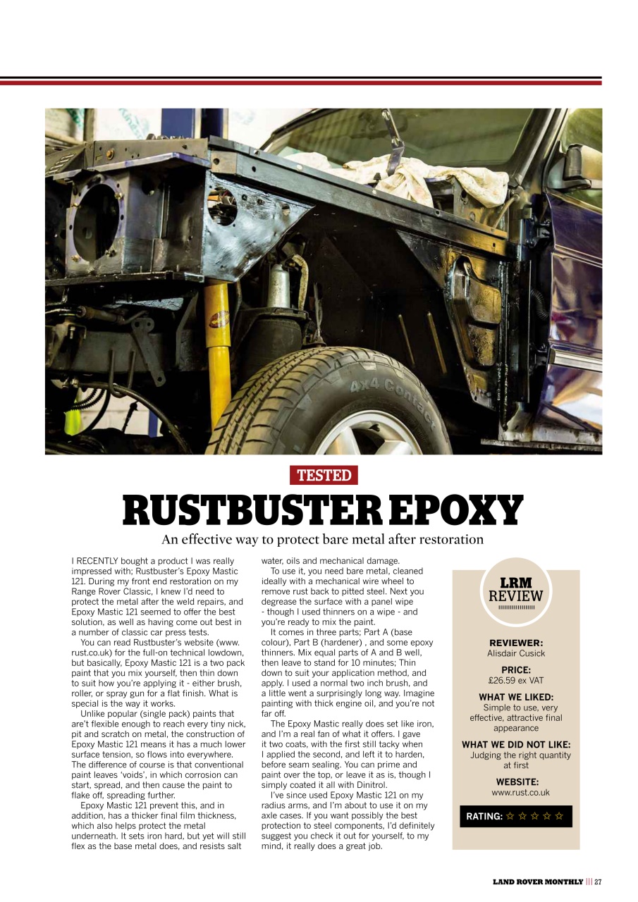 Land Rover Monthly Preview Pages