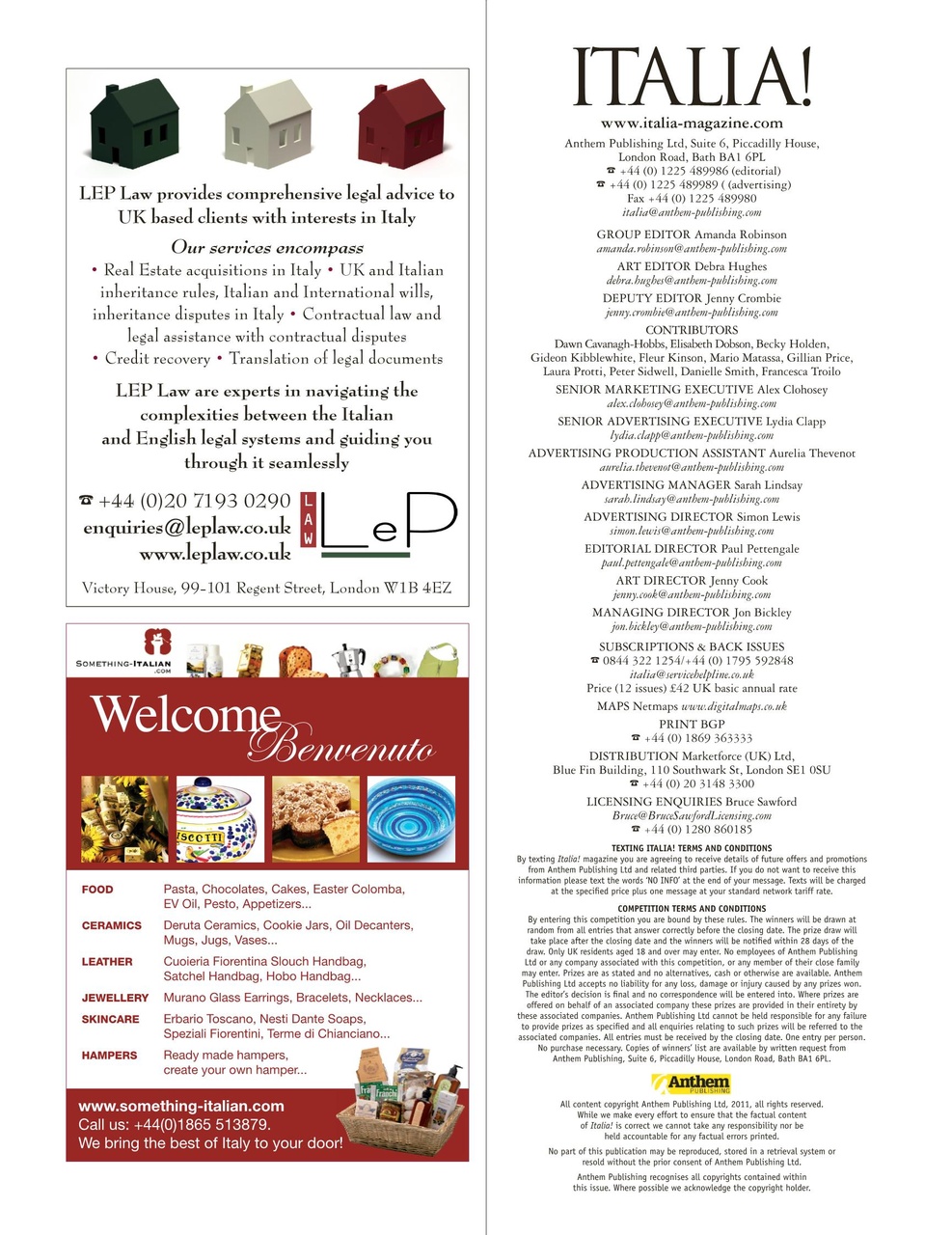 Italia! Preview Pages