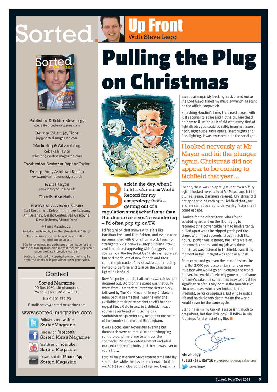 Sorted Magazine – The men's mag with morals Preview Pages