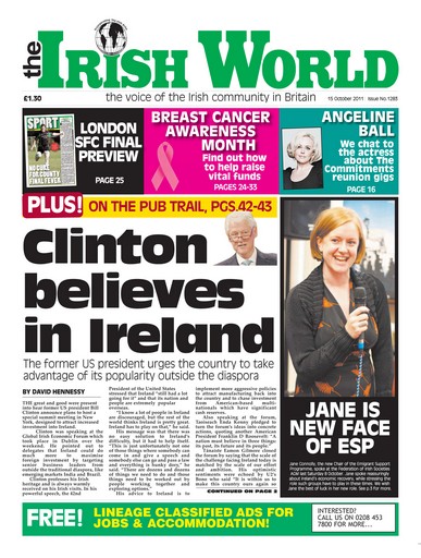 Irish World issue 15 October 2011