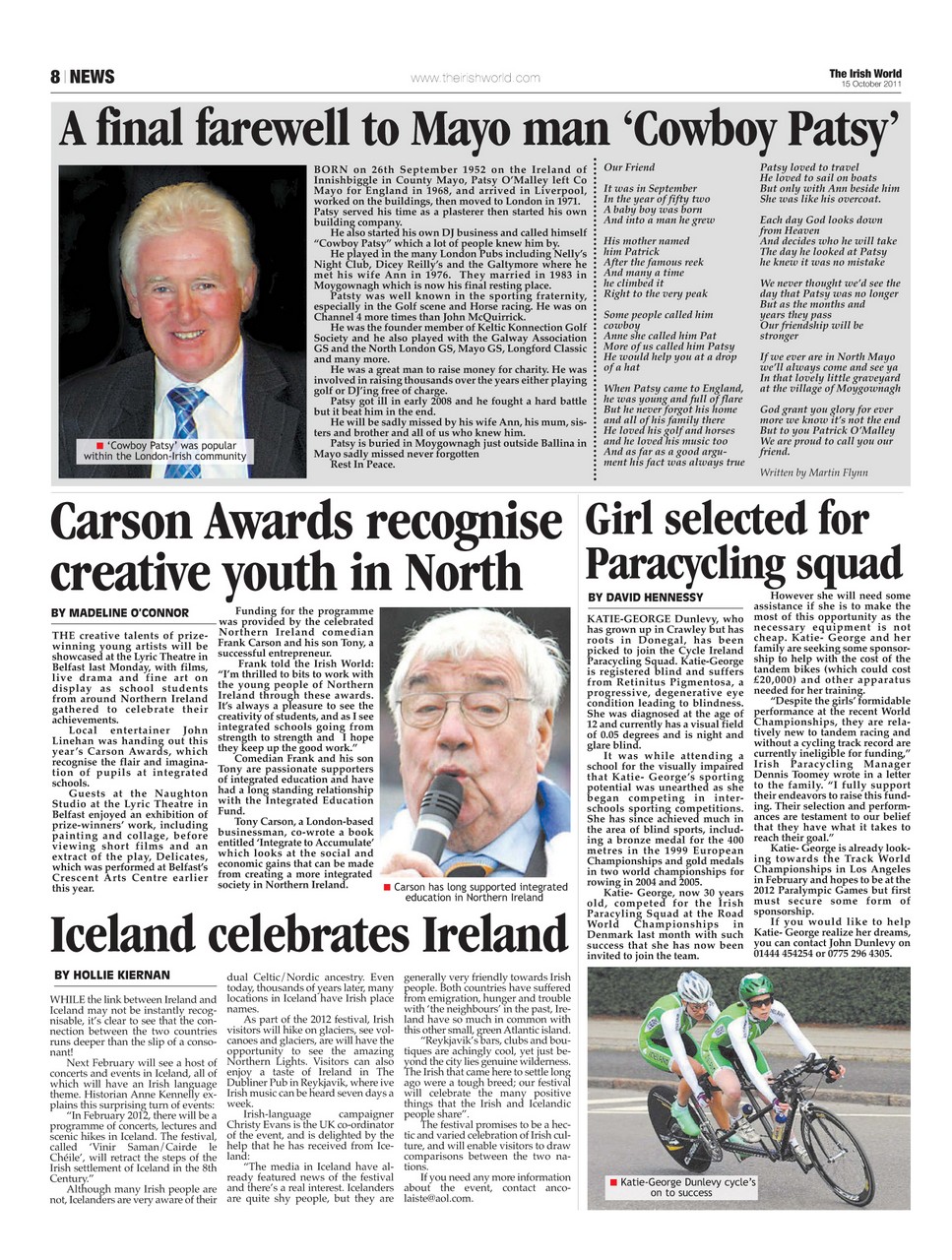 Irish World Preview Pages