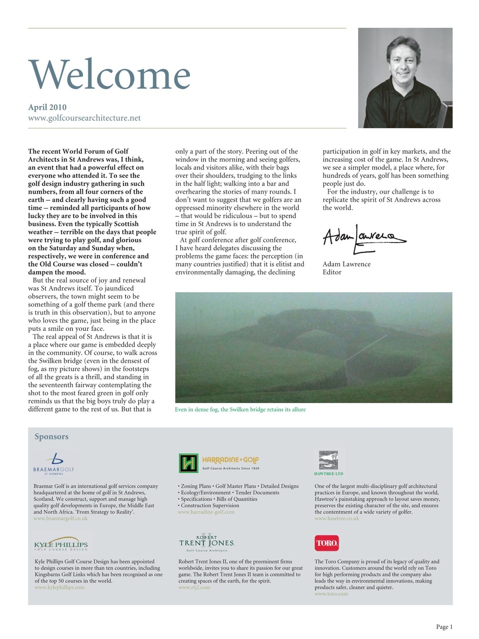 Golf Course Architecture Preview Pages