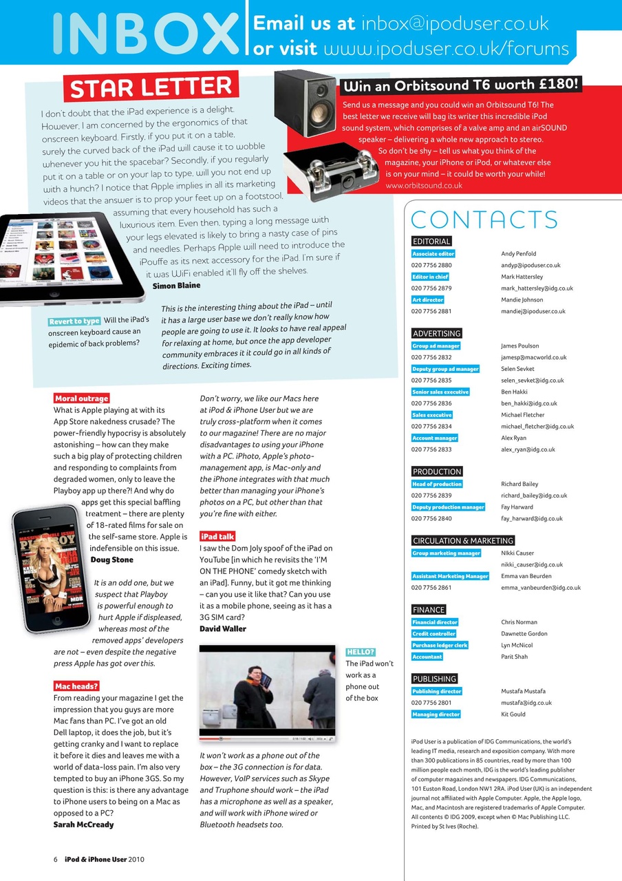 iPad and iPhone User Preview Pages