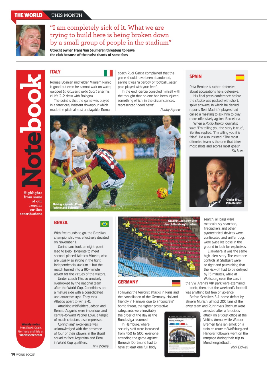 World Soccer Preview Pages