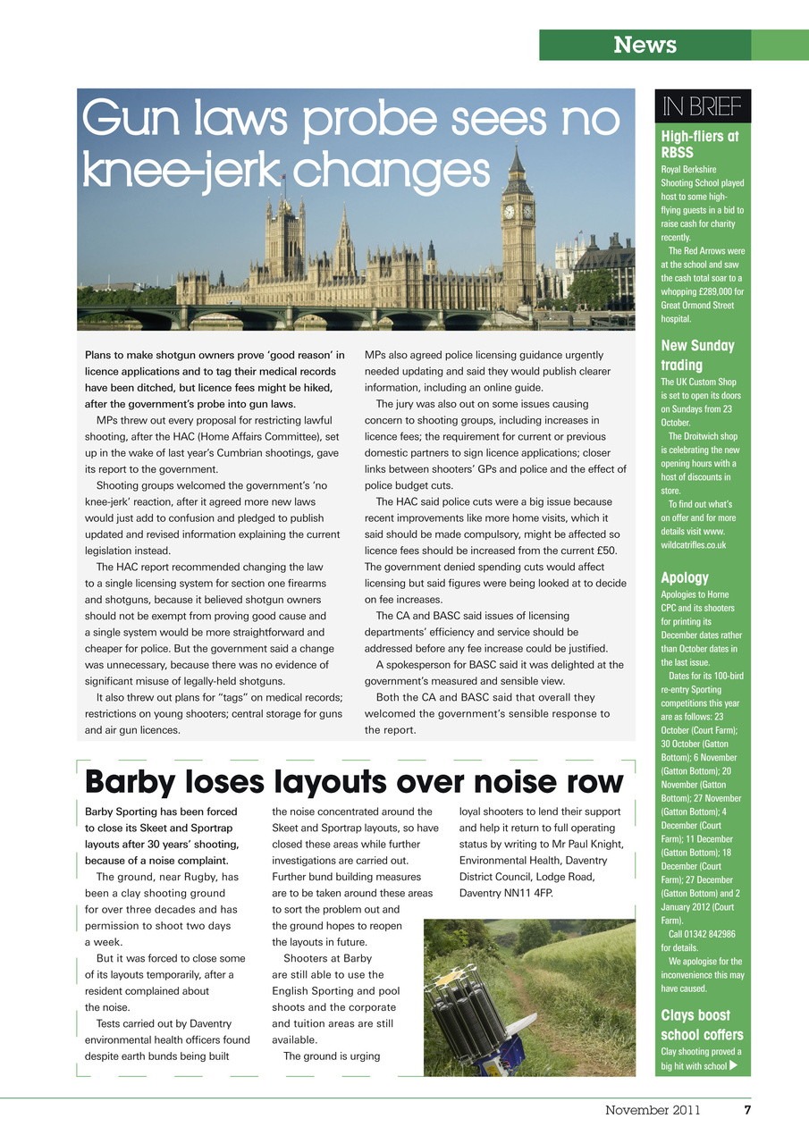 Clay Shooting Preview Pages