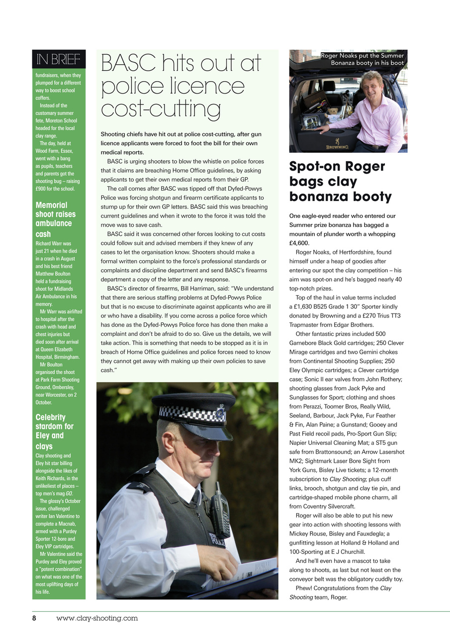 Clay Shooting Preview Pages