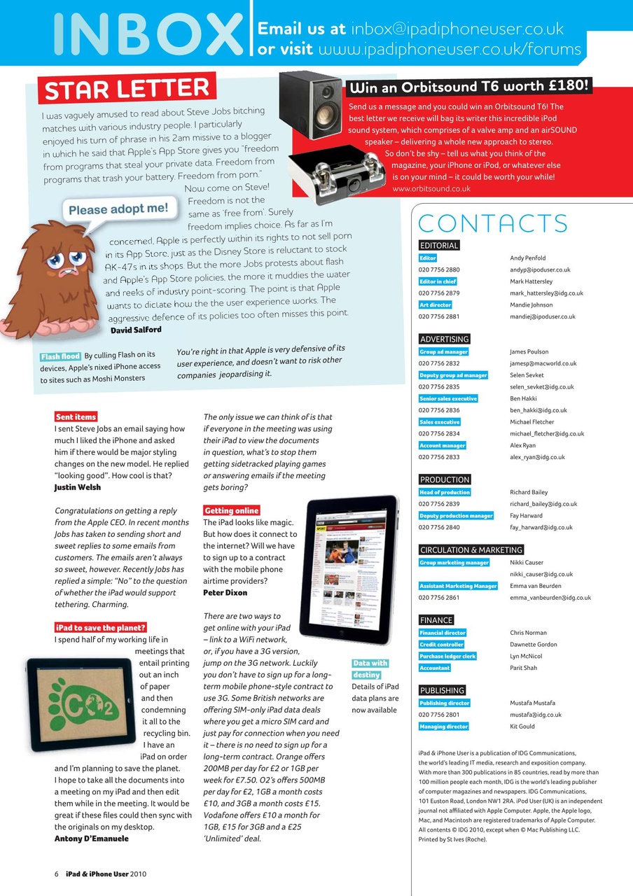 iPad and iPhone User Preview Pages
