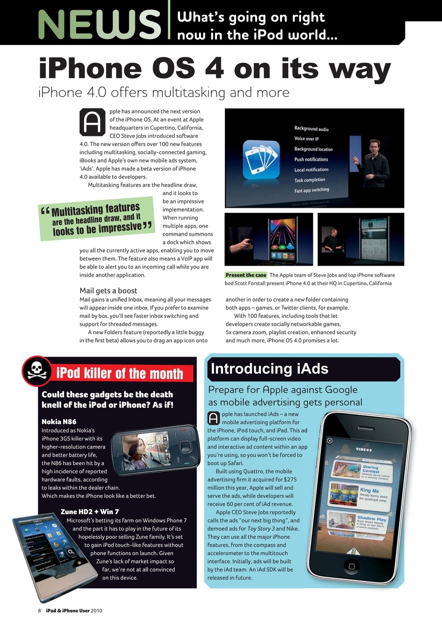 iPad and iPhone User Preview Pages
