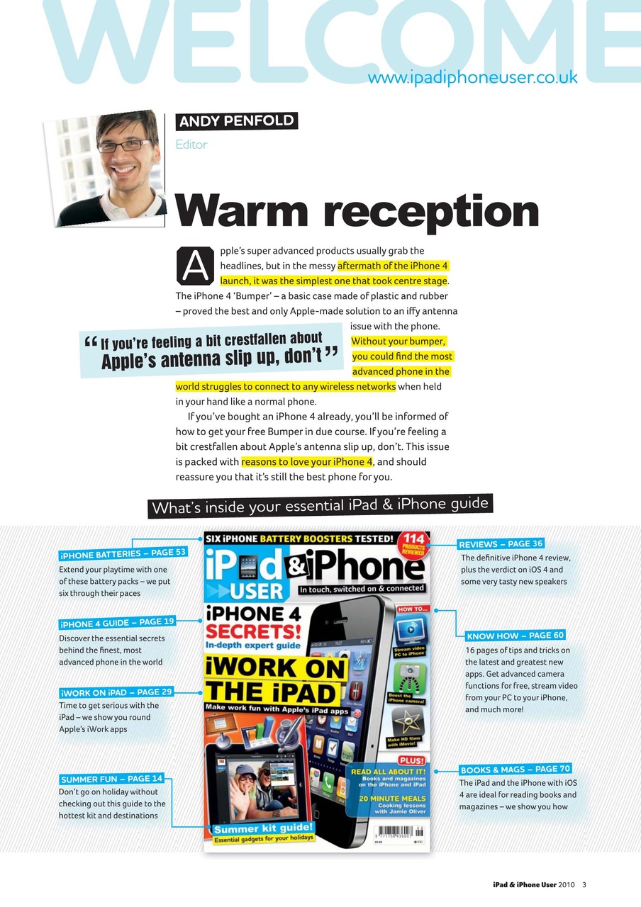 iPad and iPhone User Preview Pages