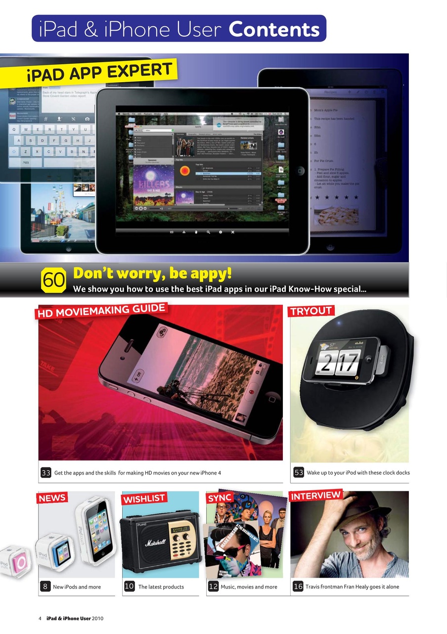 iPad and iPhone User Preview Pages