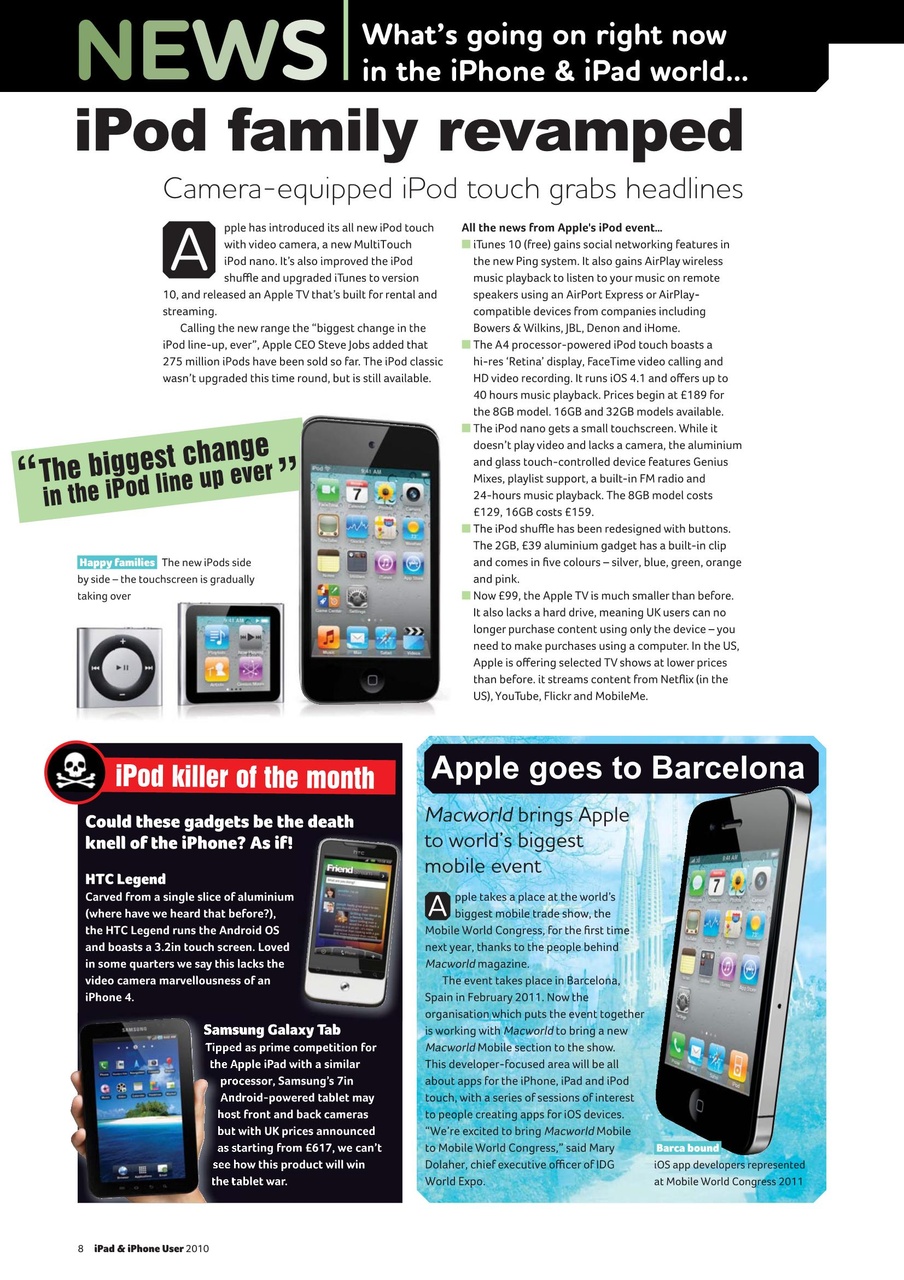 iPad and iPhone User Preview Pages