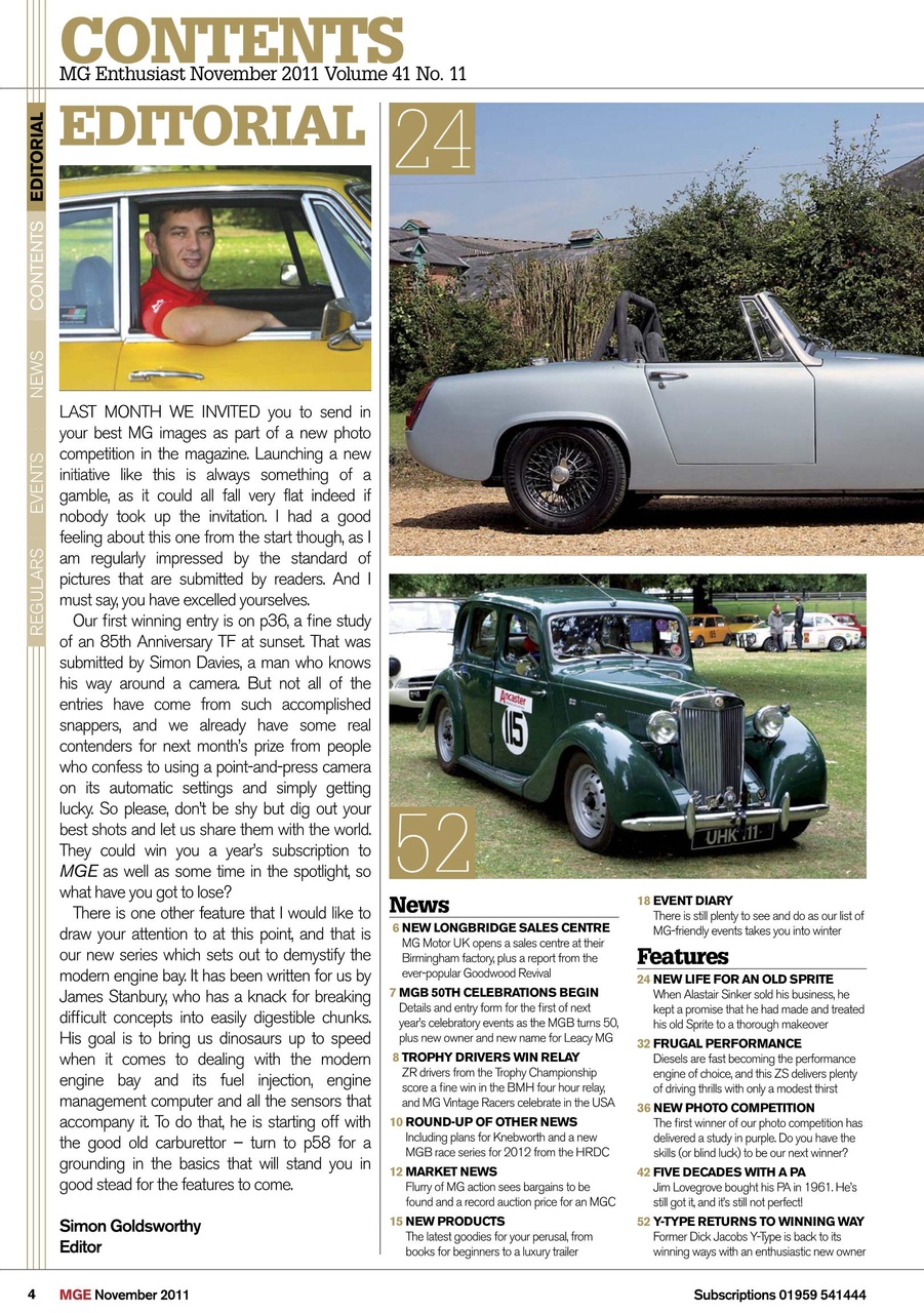 MG Enthusiast Preview Pages