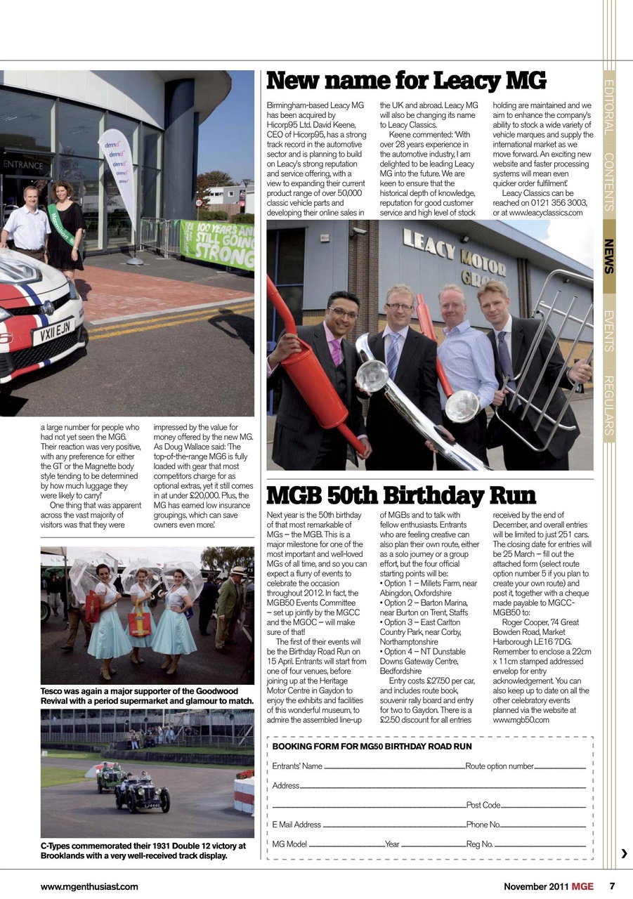MG Enthusiast Preview Pages