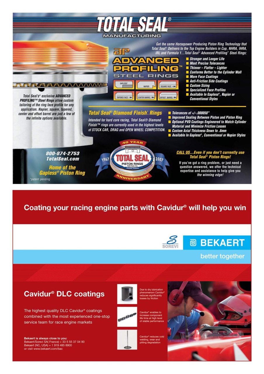 Race Engine Technology Preview Pages