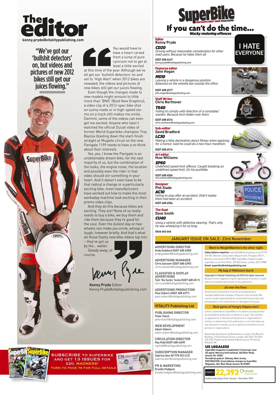 Superbike Magazine Preview Pages