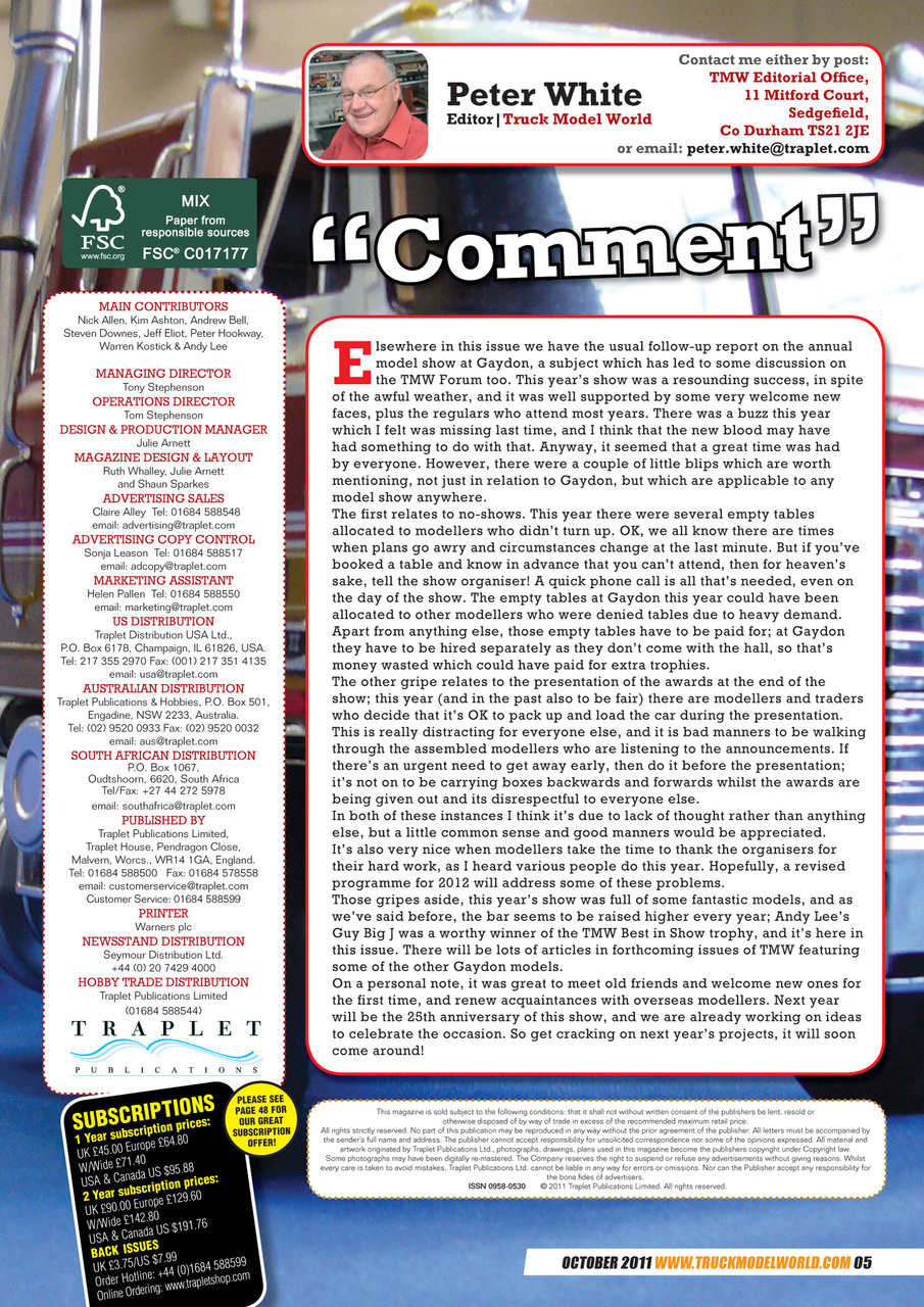 Model Car Truck Motorcycles World Preview Pages