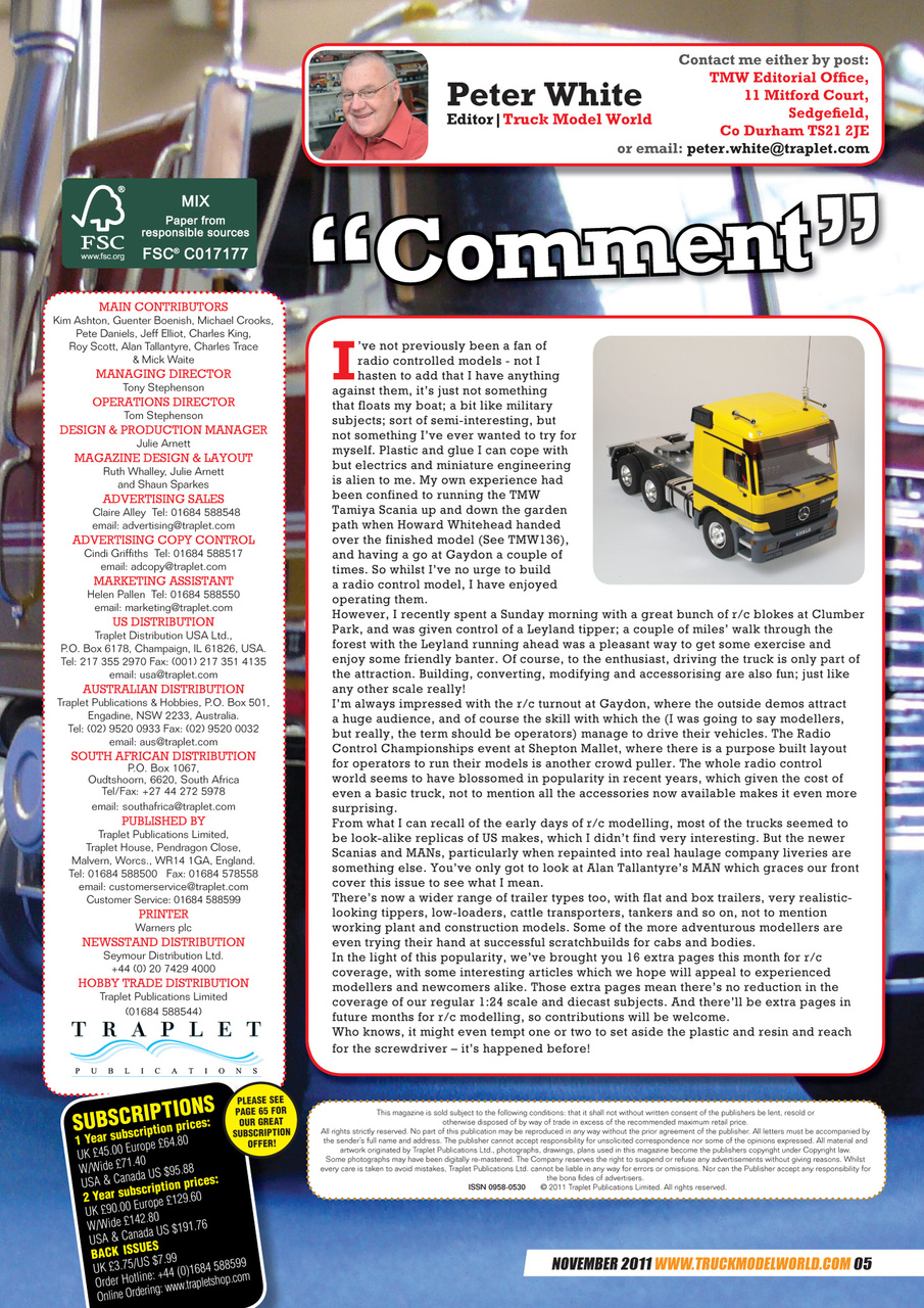 Model Car Truck Motorcycles World Preview Pages