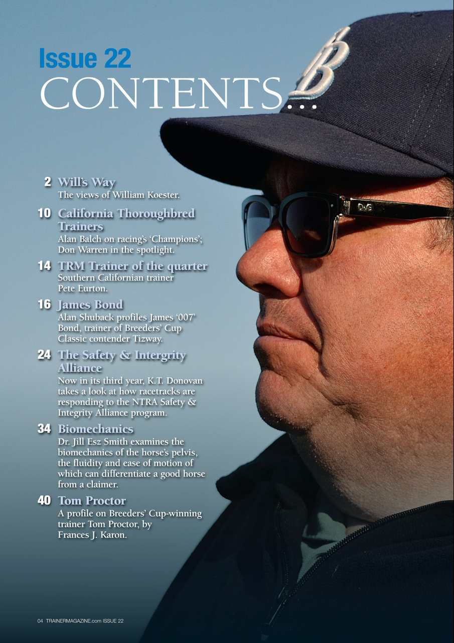 North American Trainer Magazine - horse racing Preview Pages