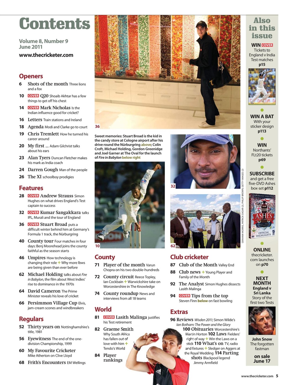 The Cricketer Magazine Preview Pages
