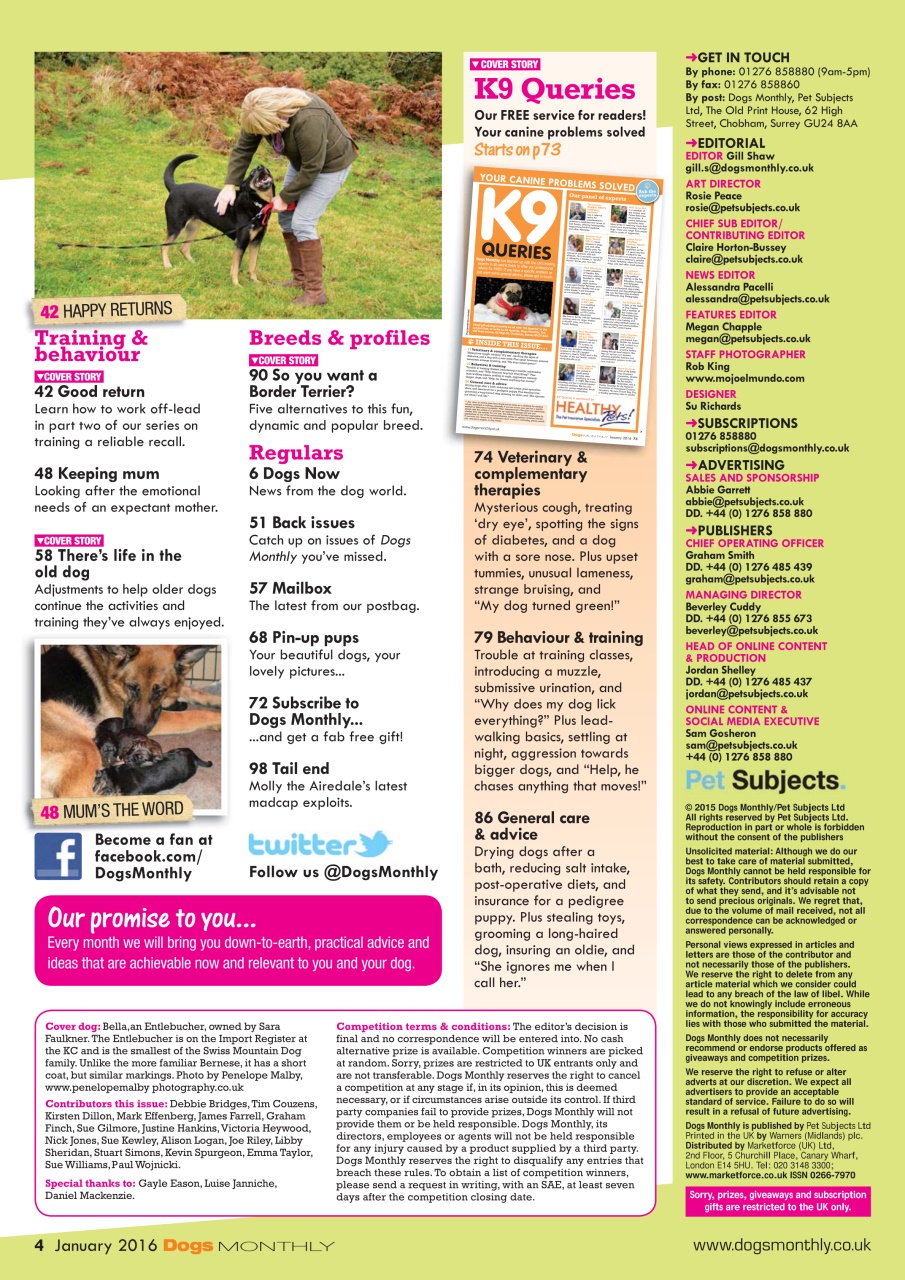 Dogs Monthly Preview Pages