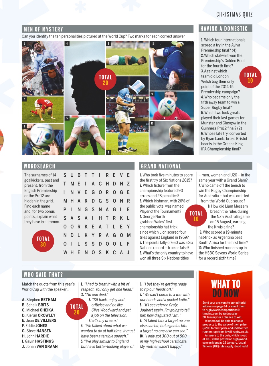 Rugby World Preview Pages