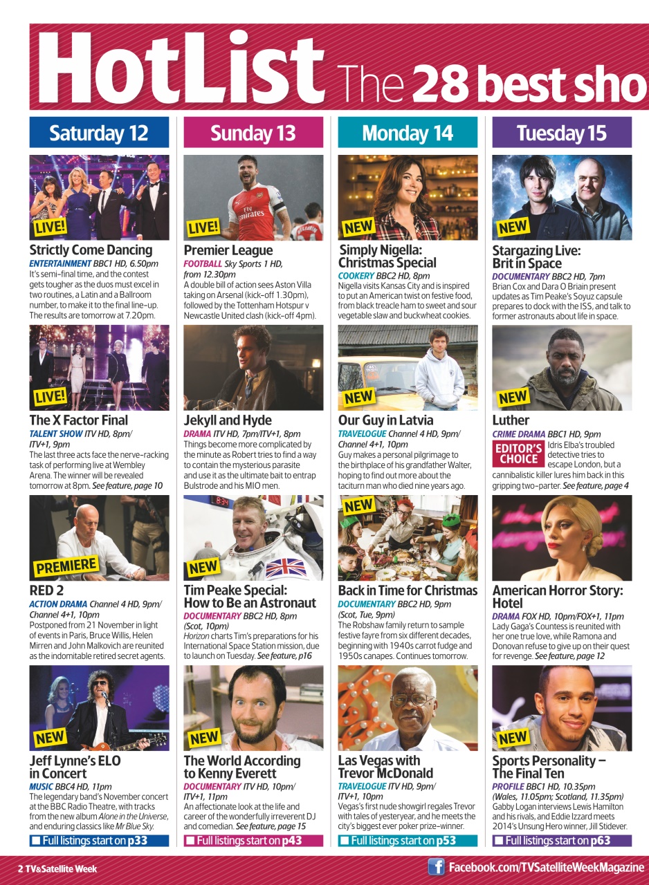 TV & Satellite Week Preview Pages