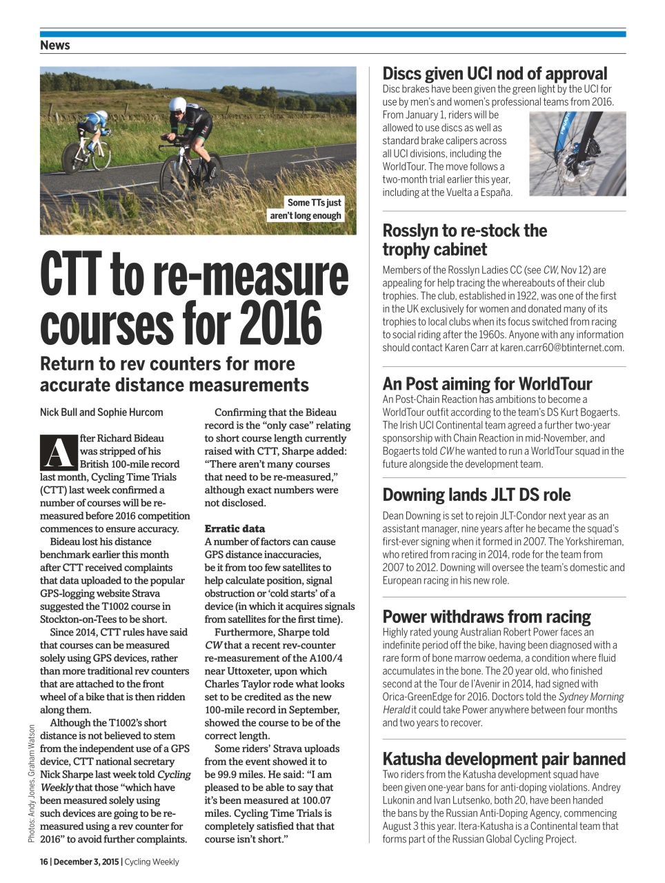 Cycling Weekly Preview Pages