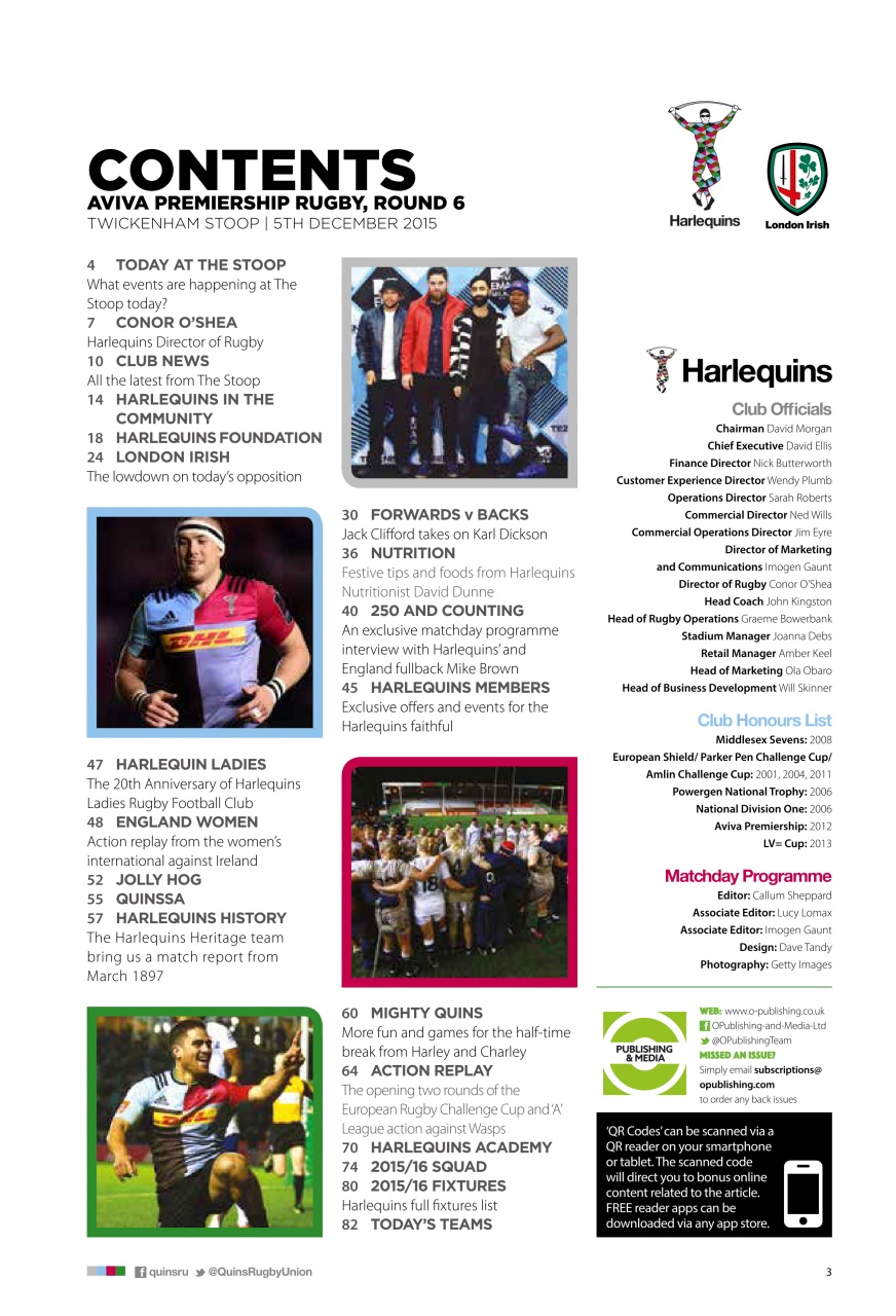 Harlequins Preview Pages