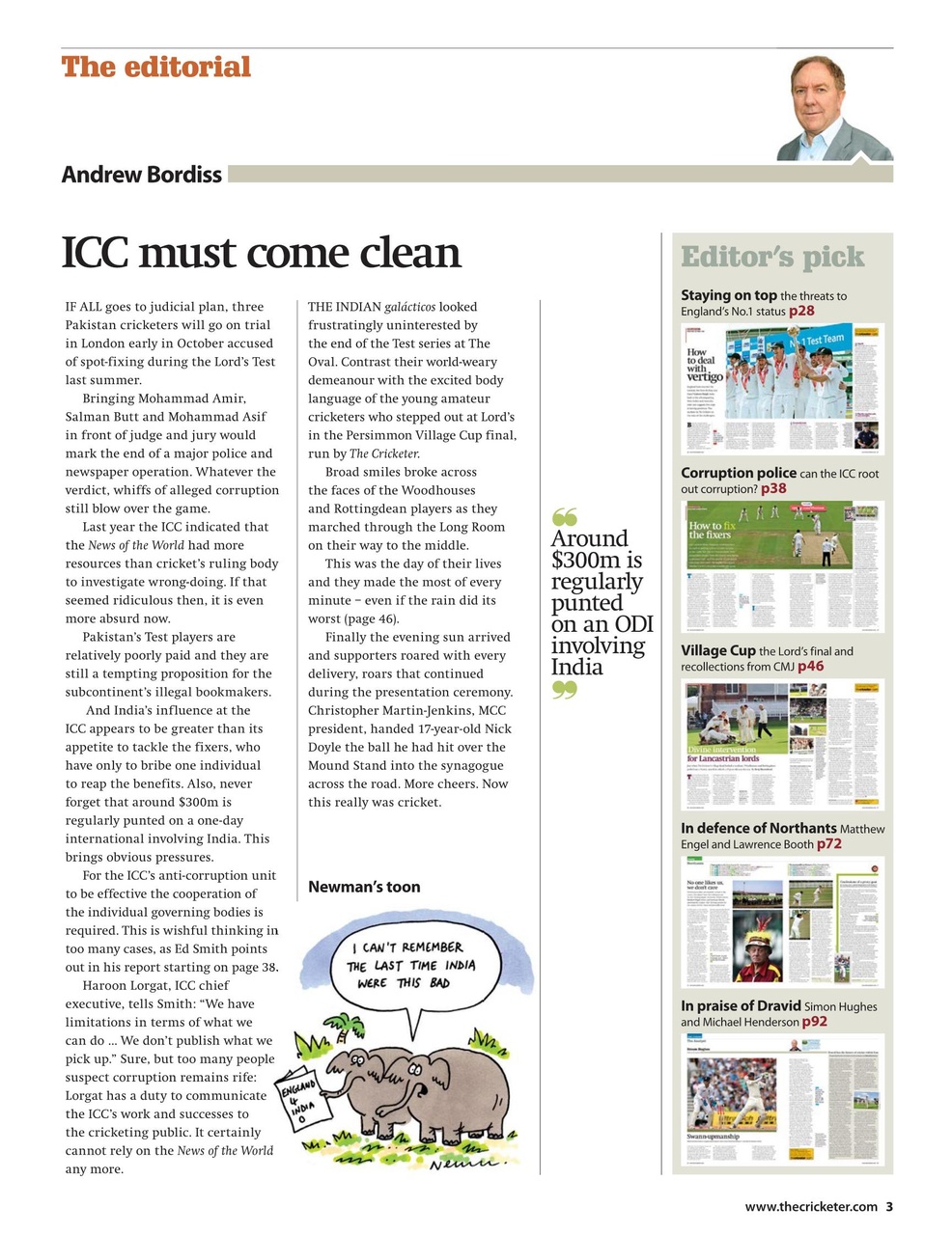 The Cricketer Magazine Preview Pages