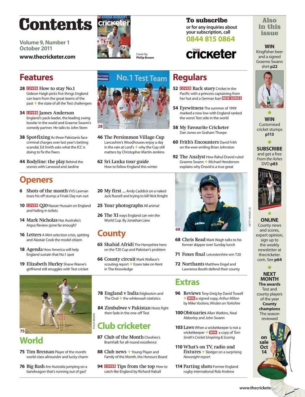 The Cricketer Magazine Preview Pages