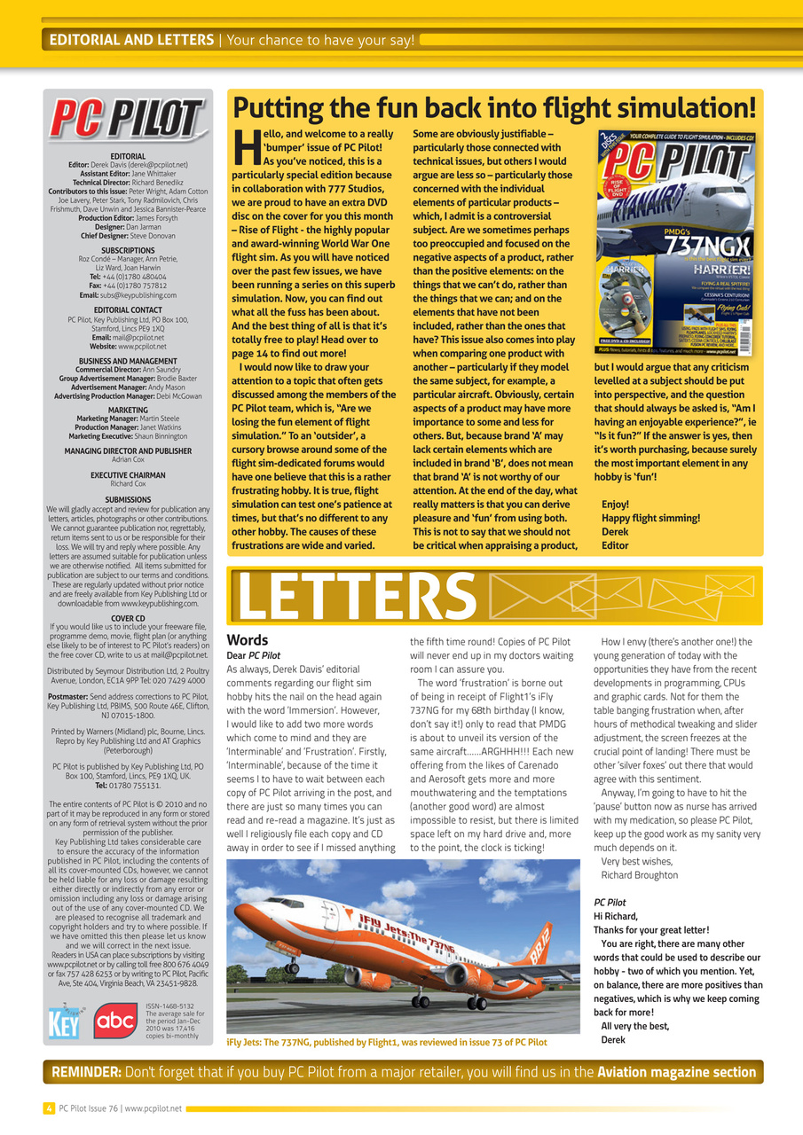 PC Pilot Preview Pages