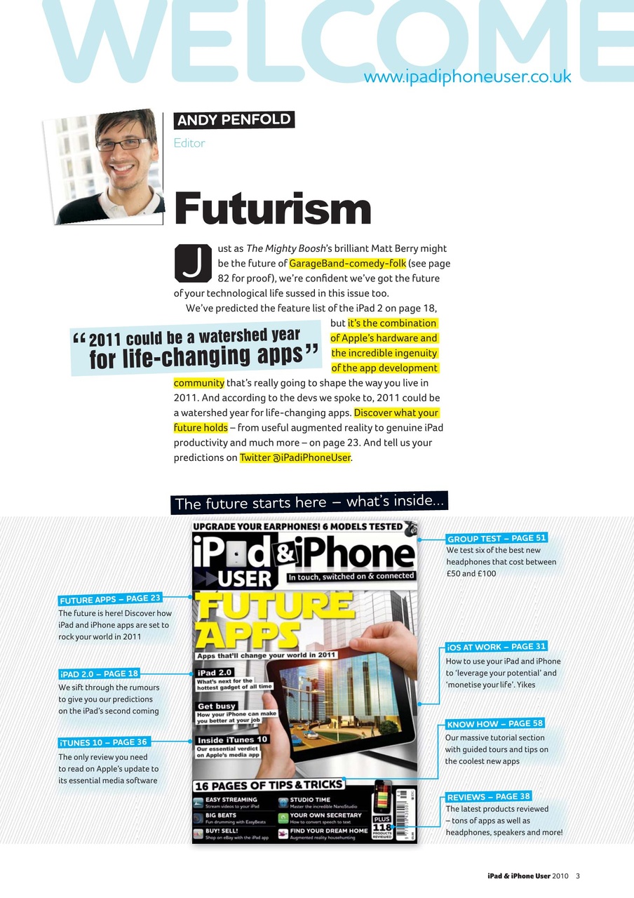 iPad and iPhone User Preview Pages