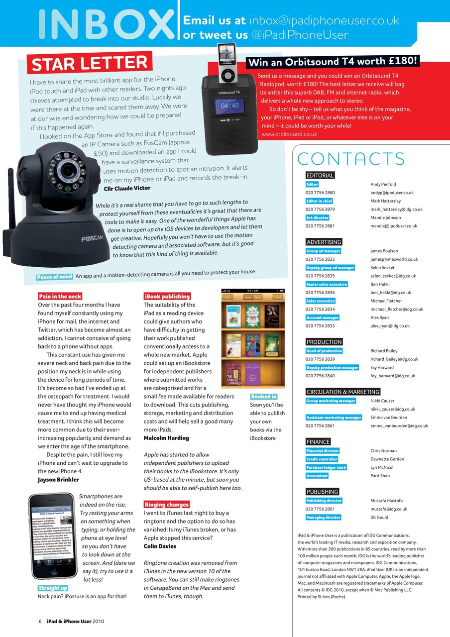 iPad and iPhone User Preview Pages