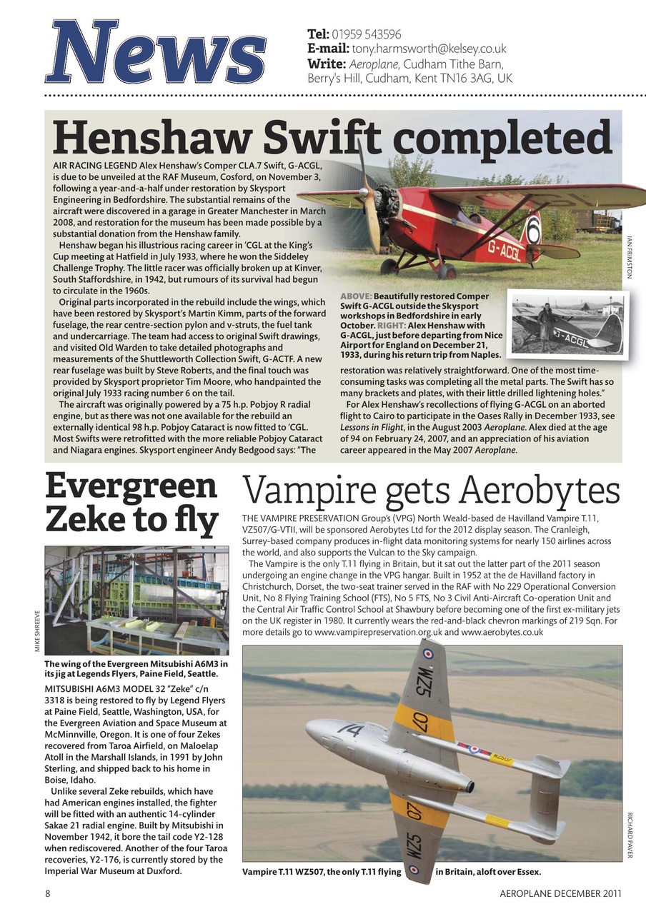 Aeroplane Preview Pages