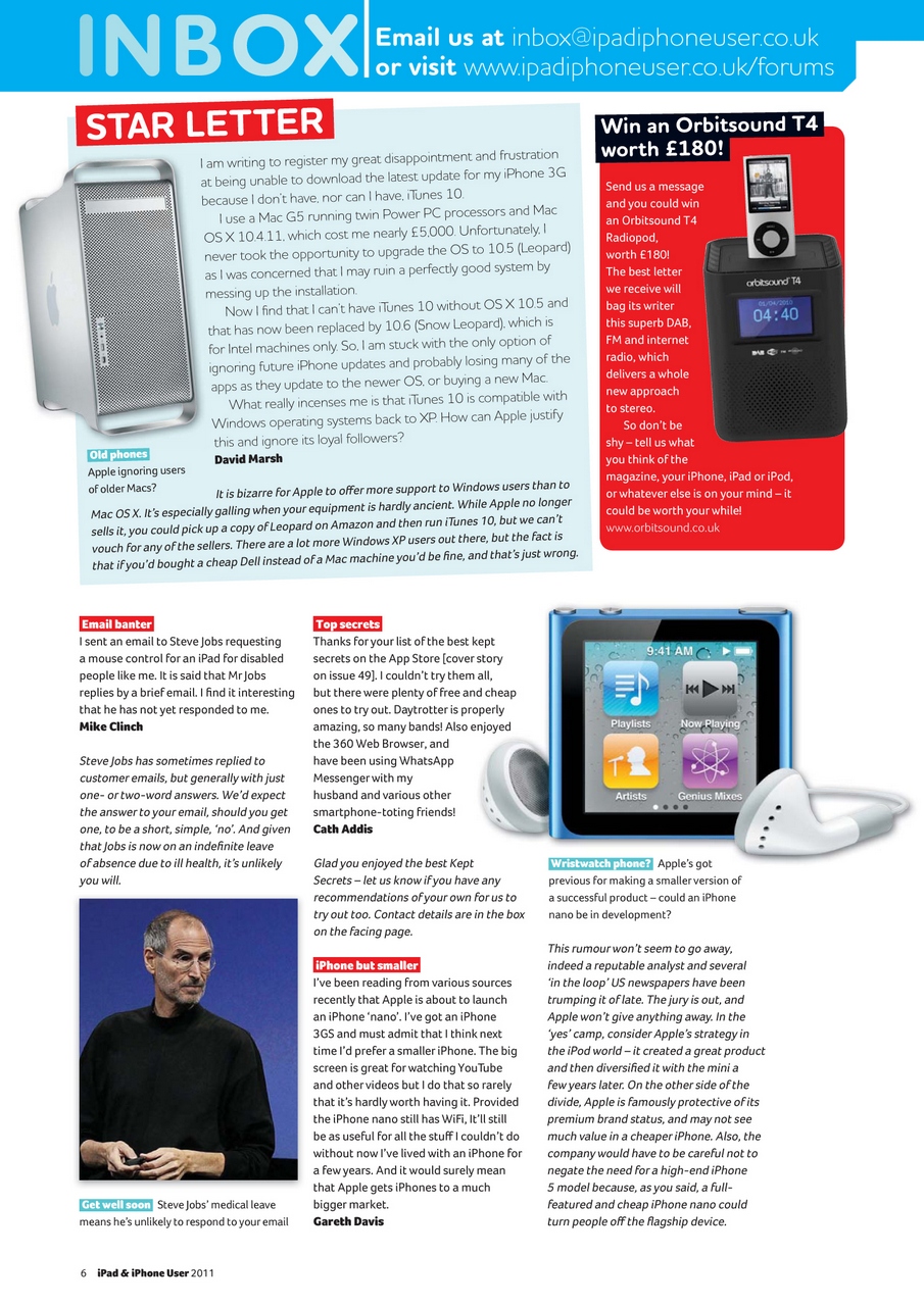 iPad and iPhone User Preview Pages