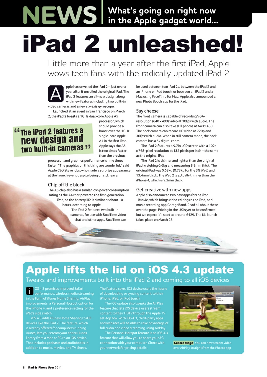 iPad and iPhone User Preview Pages