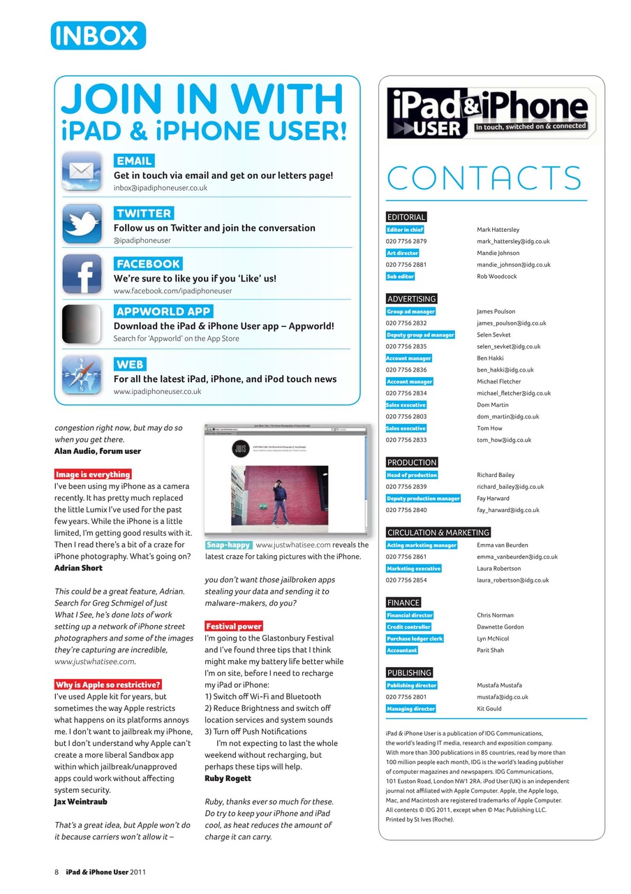 iPad and iPhone User Preview Pages