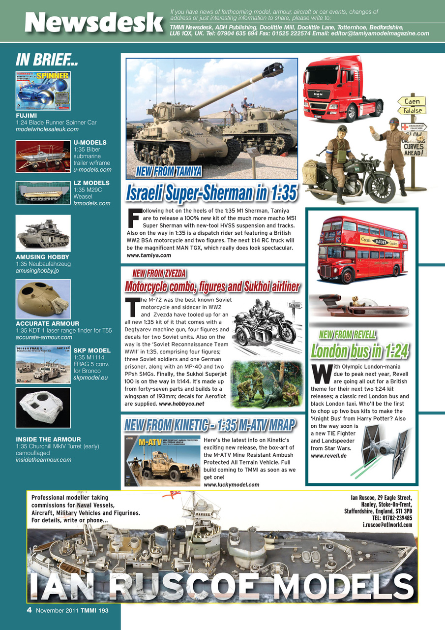 Tamiya Model Magazine Preview Pages