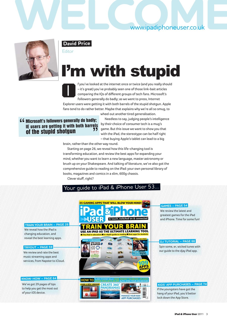 iPad and iPhone User Preview Pages